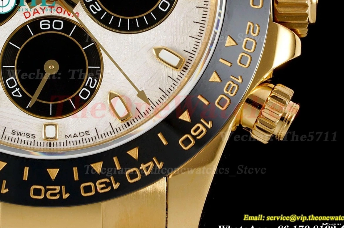 SH4130 QF Daytona 40MM RU Blk YG Weight) 116518 Meteorite V3(Gain 0419